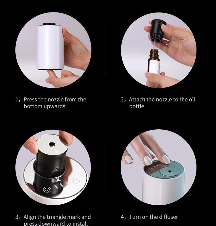 Car Aromatherapy Diffuser and Essential Oil Diffuser